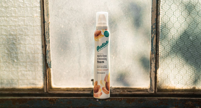 Waterless Cleansing Foam Dry Shampoo With Almond Oil